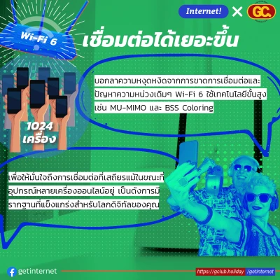 Wi-Fi 6 สัญญานแรง ไกลขึ้น Wi-Fi 6 สัญญานแรง ไกลขึ้น
