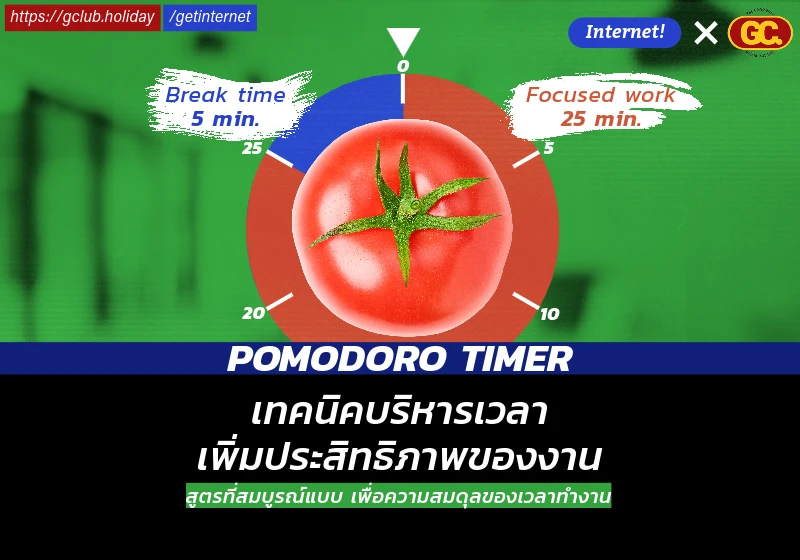 Pomodoro timer นาฬิกาตั้งเวลา เพิ่มสมาธิ เพิ่มประสิทธิภาพการทำงาน